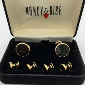 Nancy&Rise vintage cufflinks and Button Tuxedo Set